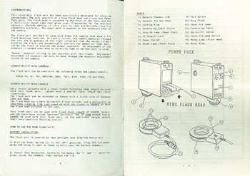 Elicar TTL Auto  ring flash instruction manual